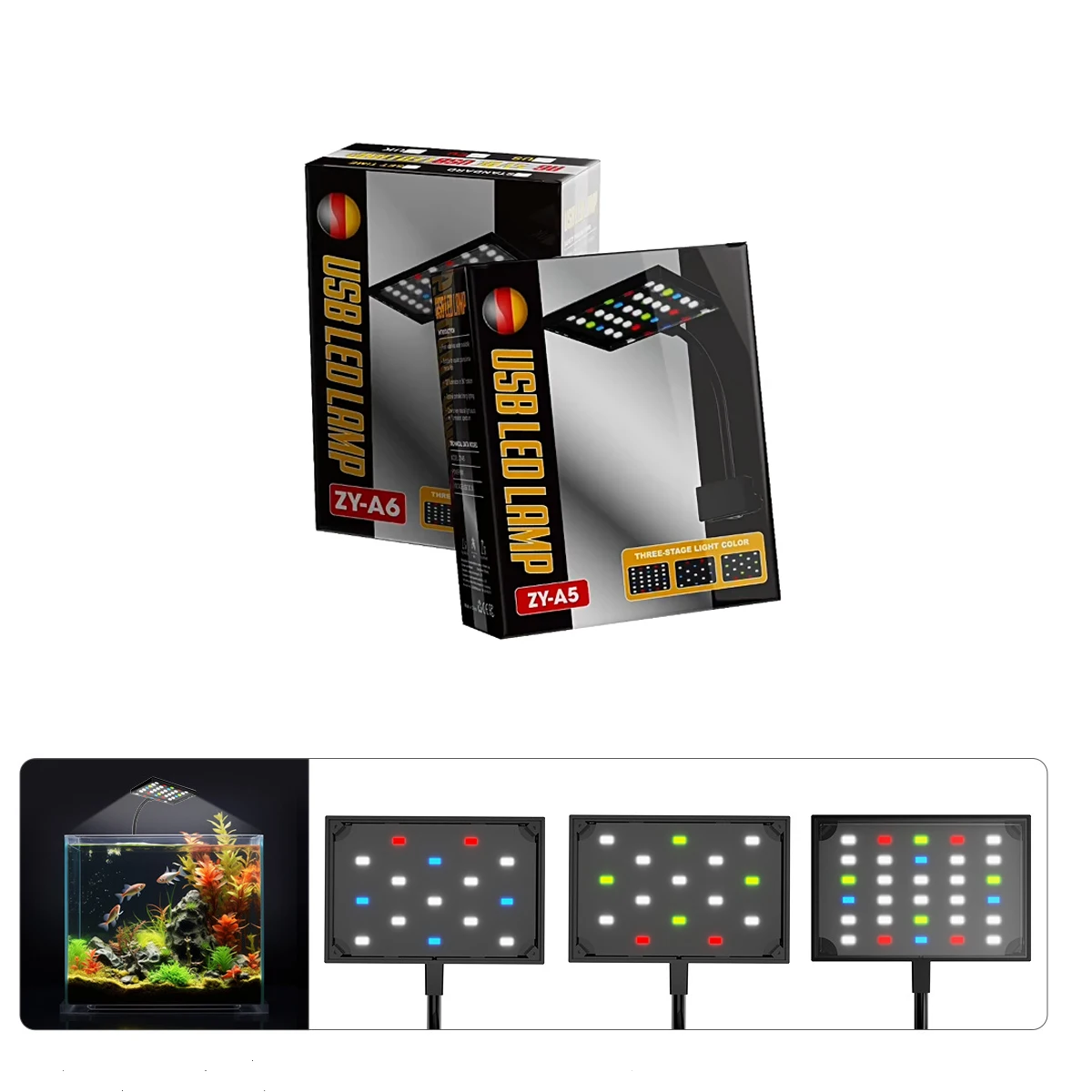 Hot Sale USB LED Clip On Aquarium Led  Aquatic Plant Lamp For Freshwater Seawater Fish Tank