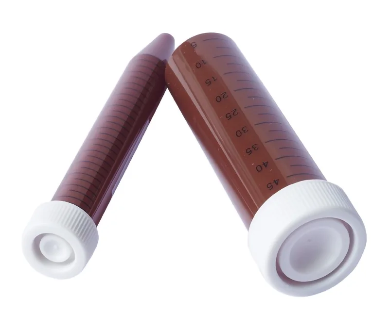 
 Лабораторные одноразовые пластиковые янтарные центрифуги 15 мл 50 мл с винтовой крышкой  