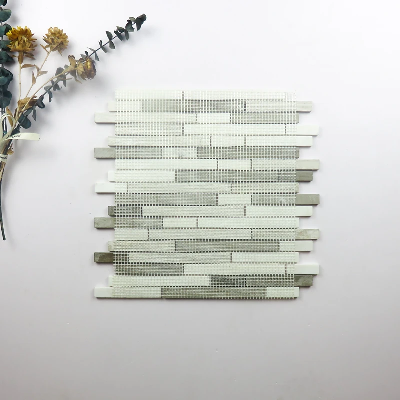 Good price Tumble Backsplash Kitchen Marble Mosaic Tile