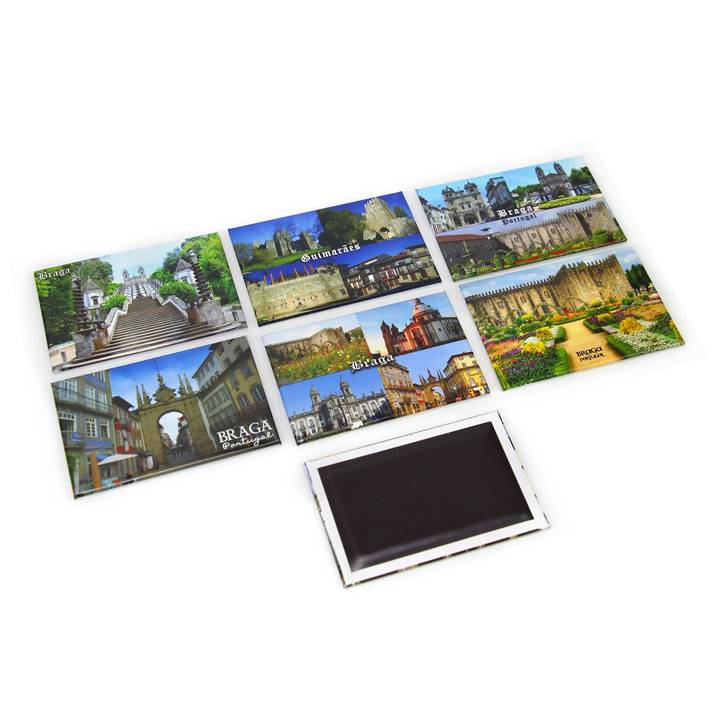 Souvenir Magnetic Gift Portugal Braga 80*53Mm 40*125Mm 63.5*63.5 Mm Magnet Custom Printing Tinplate Fridge Magnets