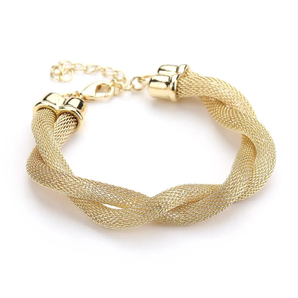 New fashion gold plated Snake bone chain necklace earrings bracelet four jewelry set for party