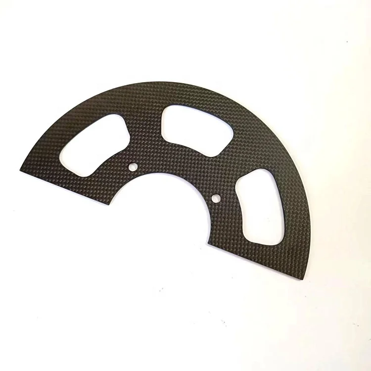CNC Cutting Carbon Fiber Sheet for Go-cart Sprocket Protector
