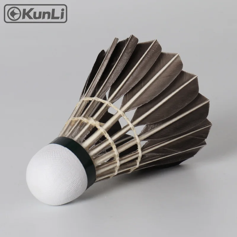 badminton shuttlecock KL-08 black goose feather shuttlecocks super durable for training outdoor shuttle cock badminton ball
