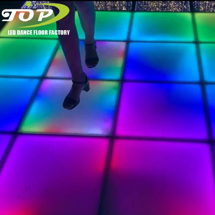 lightening thin portable interactive led dance floor rental dc