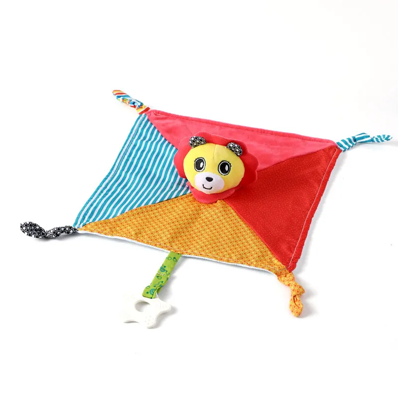 Детское мягкое плюшевое мягкое успокаивающее полотенце с мультяшным животным