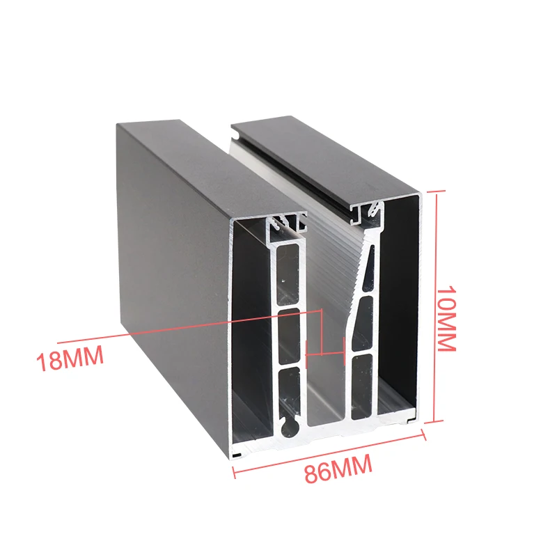 Aluminum Glass Balcony Balustre Railing Glass Railing Base Aluminum U Channel