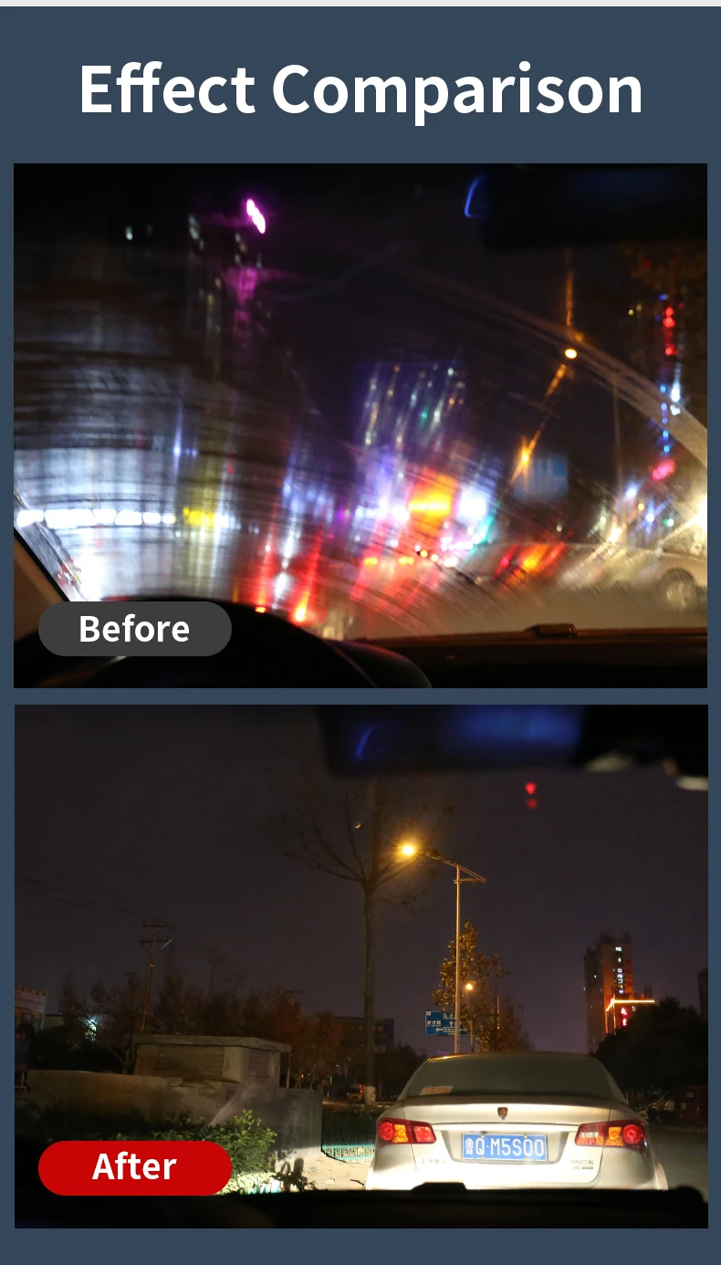 Easy Glass Oil Film Remover Car Oil Film Cleaner And Glass Polish  Windshield Oil Film Remover