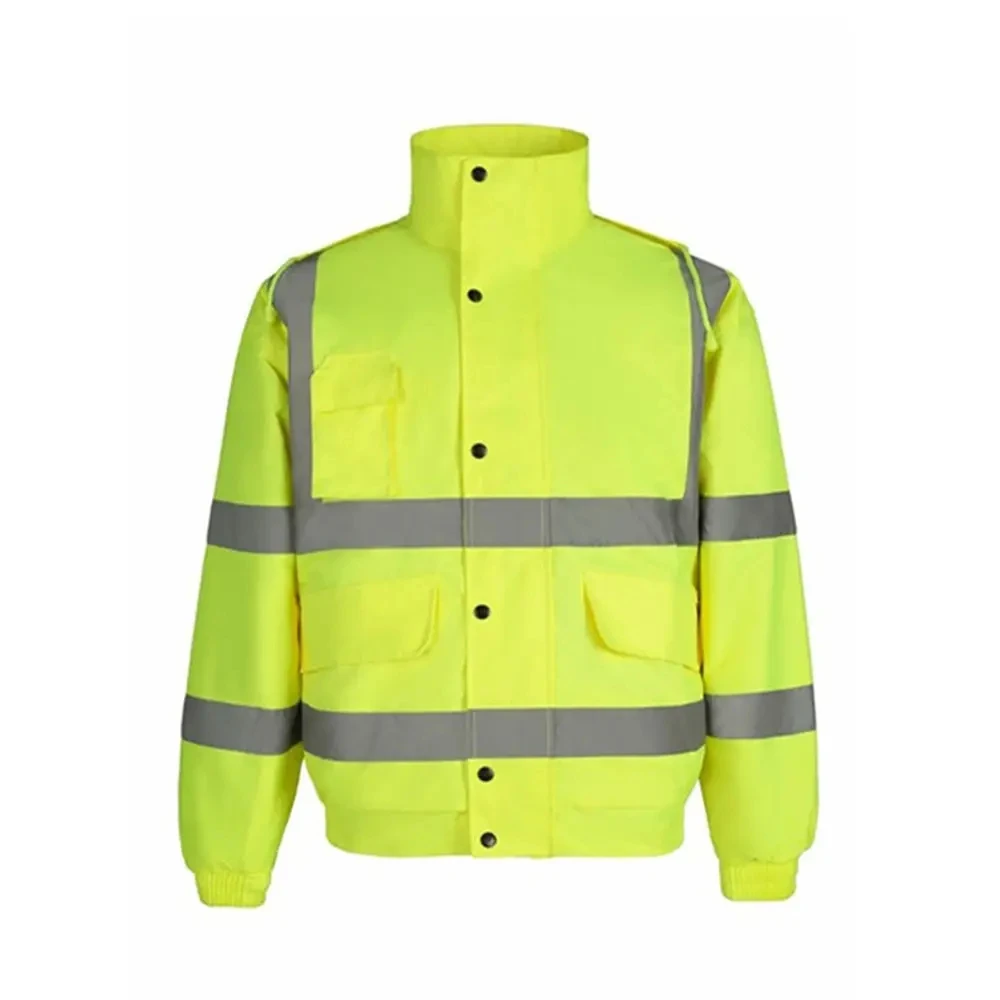 Factory direct delivery customized safety reflective jacket Fluorescent Hi Vis reflective safety jacket