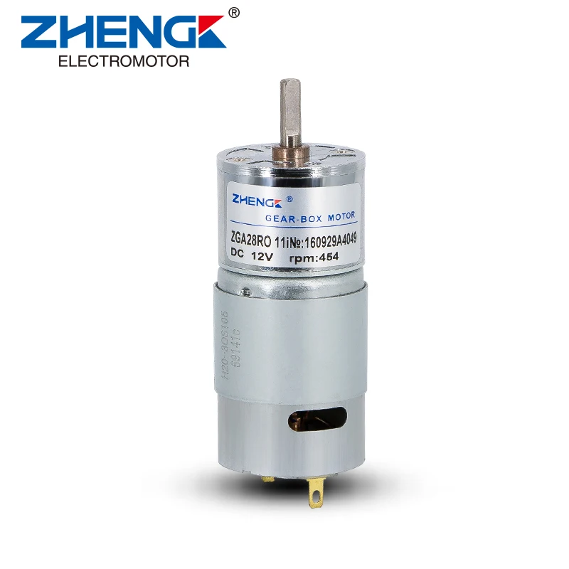 ZGA28RO small Permanent Magnet micro DC Motor 6V 12V 24V gear motor for rc boat ship
