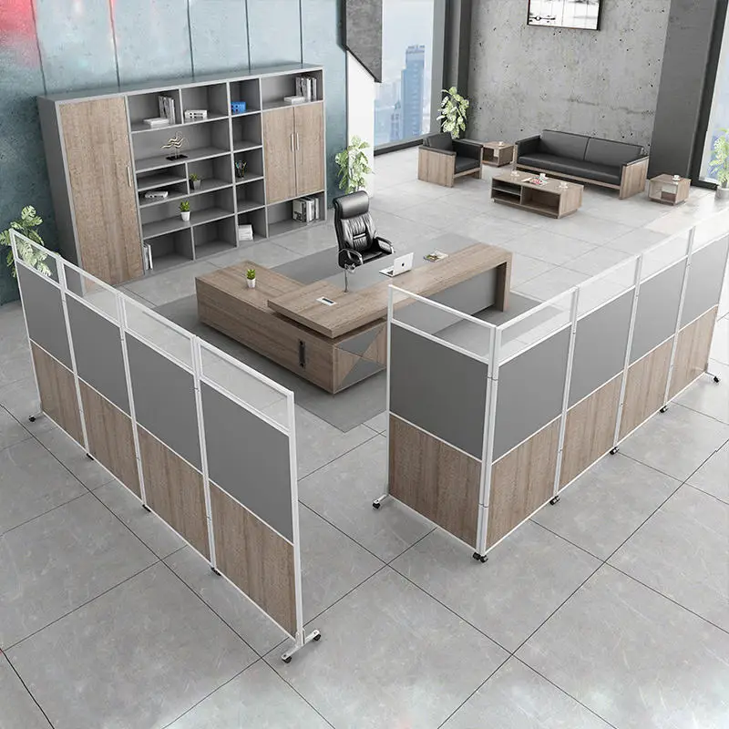 Factory Customized Room Partition Wall Divider Movable Office Wall Partitions Mobile Office Screen Partition