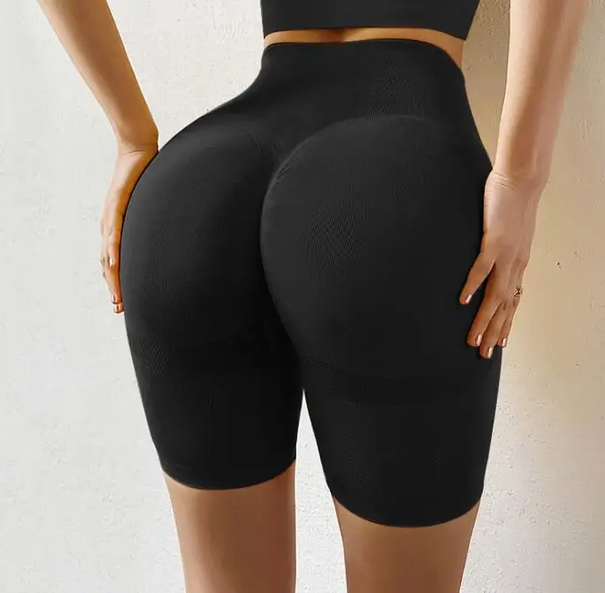 Woman Booty Shorts High Waist seamless Workout Yoga Gym Bike Shorts Stretchy Tummy control Butt lifting Push up shorts