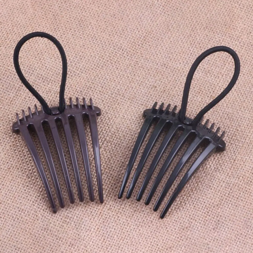 Bandette Comb with Elastic Band ponytail Bump It Up Inserts Combs women Hair Clips Plastic Braid Barrettes Styling Tool