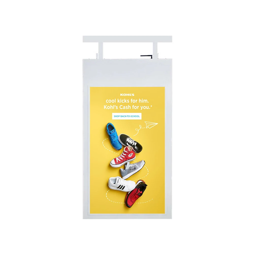 49 Inch Ceiling Mounting 400 nits High Brightness Indoor LCD Advertising Digital Signage Display