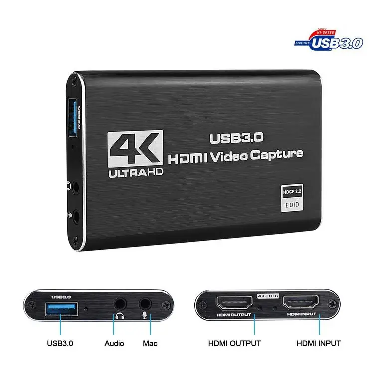 HD capture card usb3 0 4K HD to USB live recording dedicated belt loop out video collector