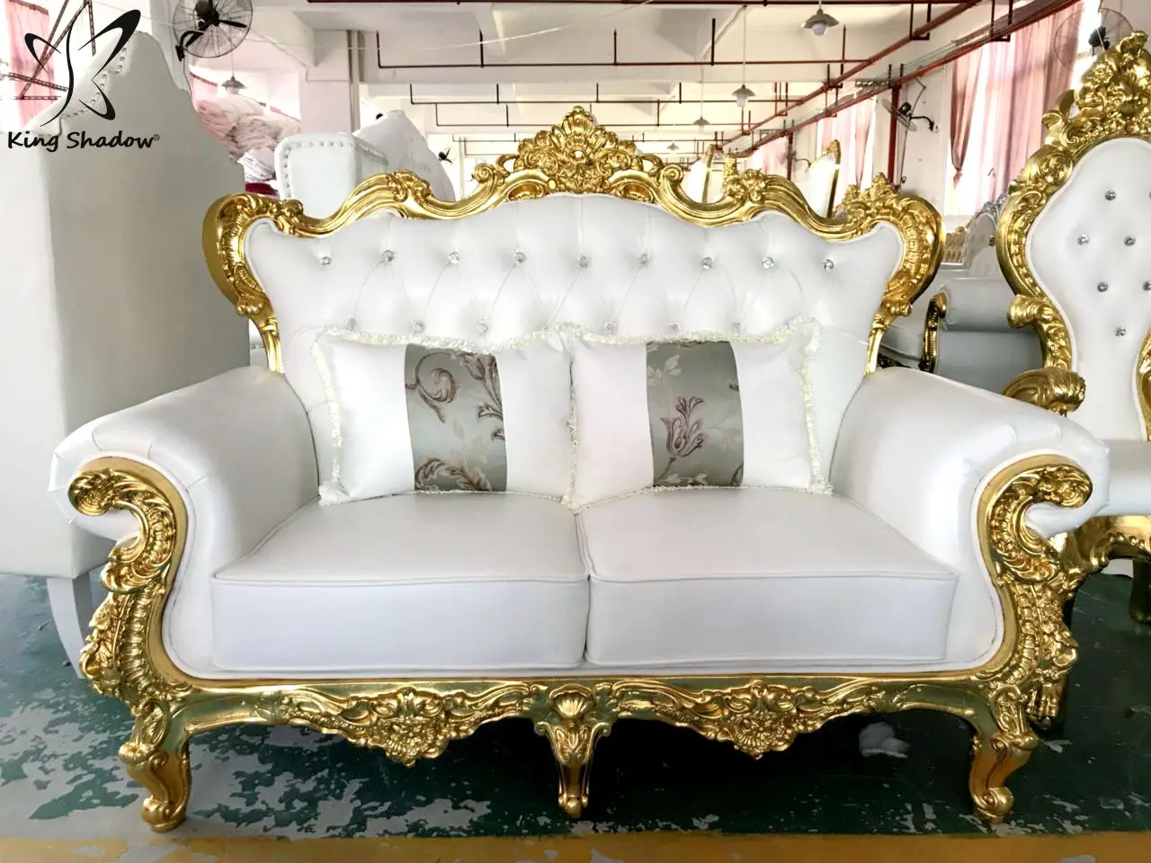 Pedicure chair matched bench customized high end furnitures waiting sofa
