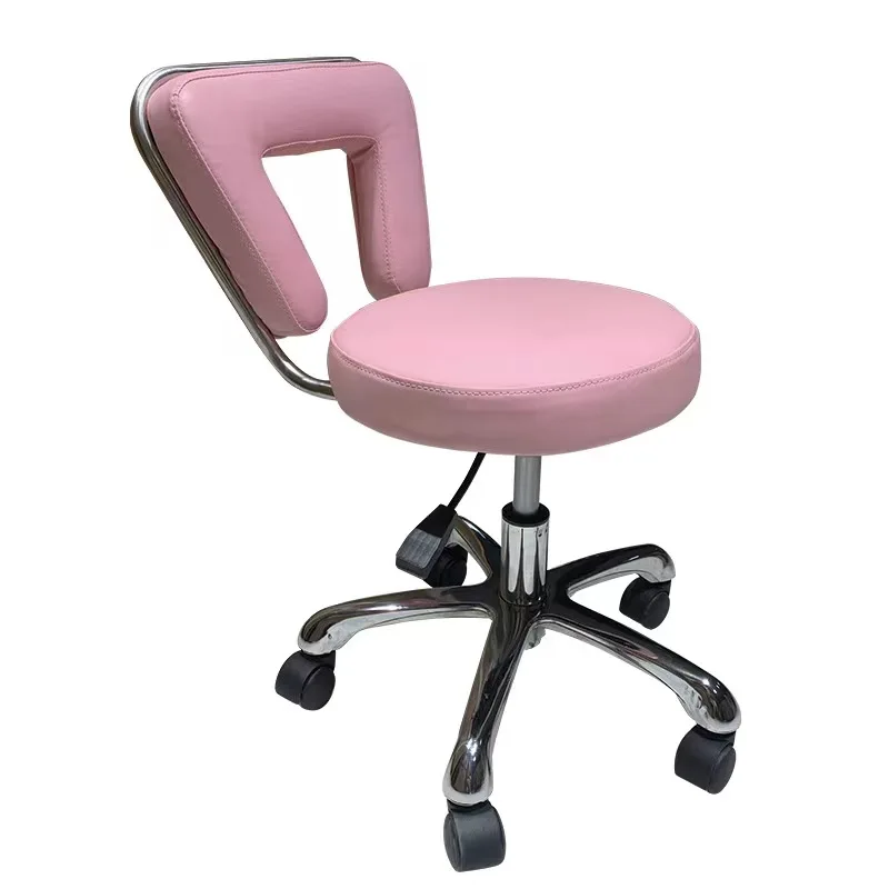Pedicure Stool Chair For Beauty Salon On Sale PU leather durable medical technician dental lifting rotary tattoo saddle hairdres