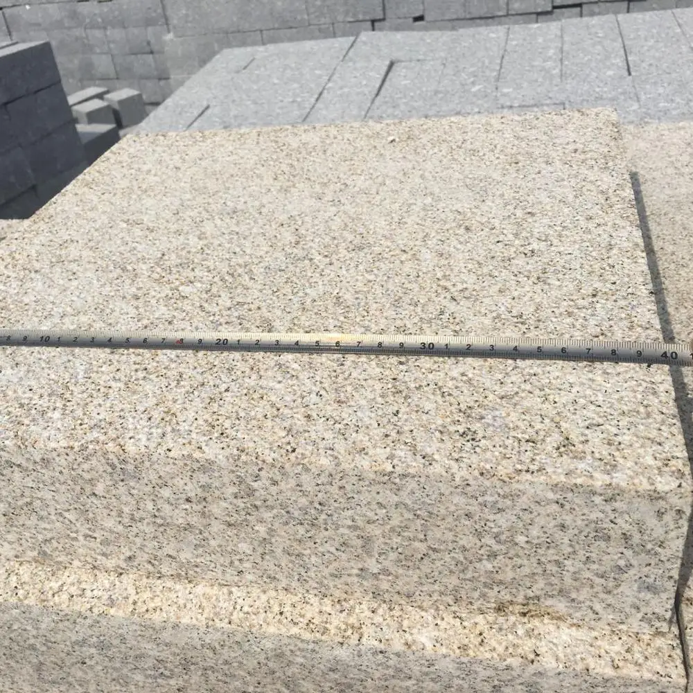 Yellow stone in granite for paving