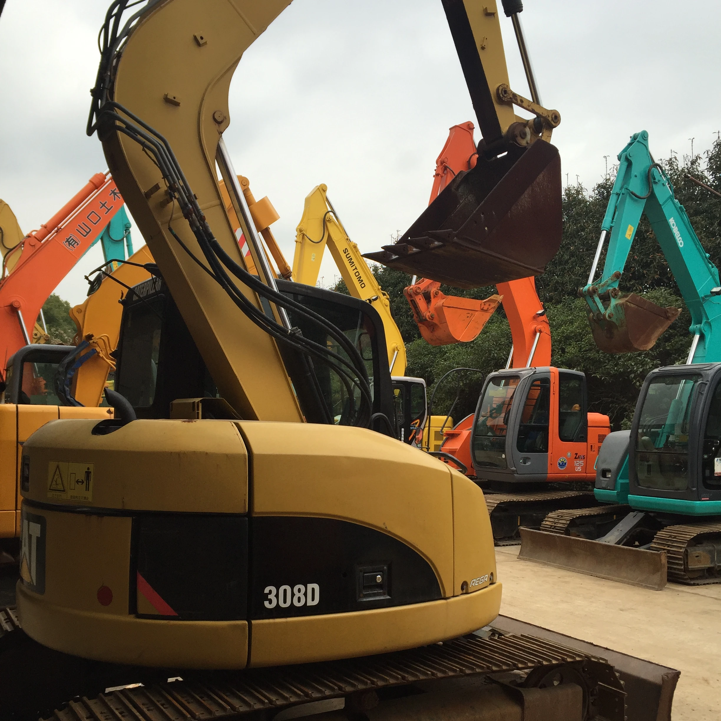 Caterpillar 308D mini small backhoe equipment Japanese used digger excavator machine with cheap price and spare parts for sal