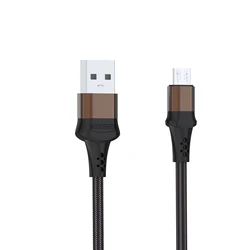 Factory price aluminium alloy nylon braided 2m/2000mm micro durable usb data cable for Android/iph/type-c KINGLEEN K57/K58/K59s