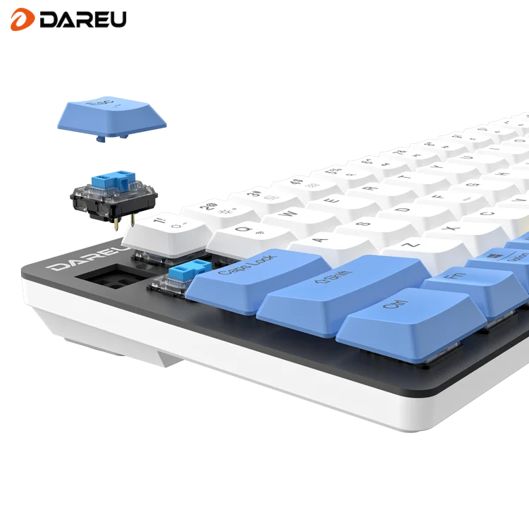 Professional Dareu Manufacturer EK868 Ultra-slim Wireless and Wired Mini Mechanical Keyboard with Led Backlight for Laptop