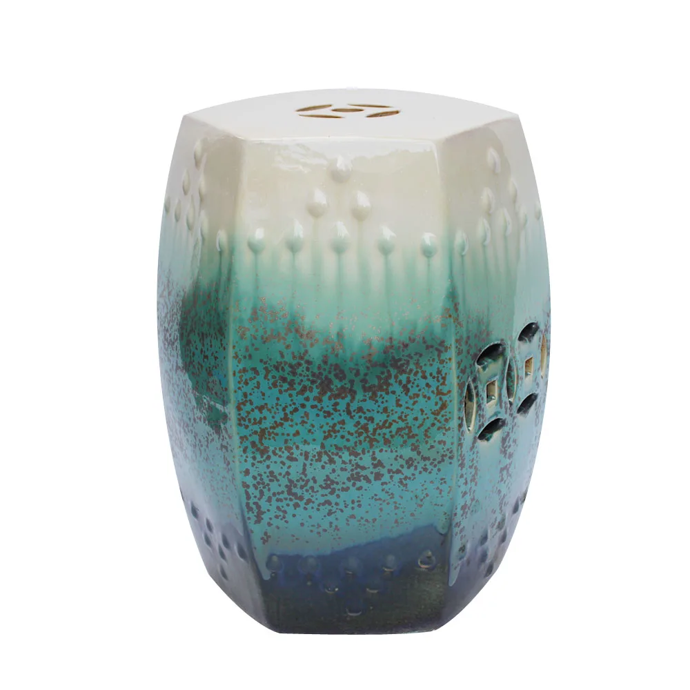 Jingdezhen High Temperature Kiln Changing Ceramic Porcelain Outdoor Garden Stools