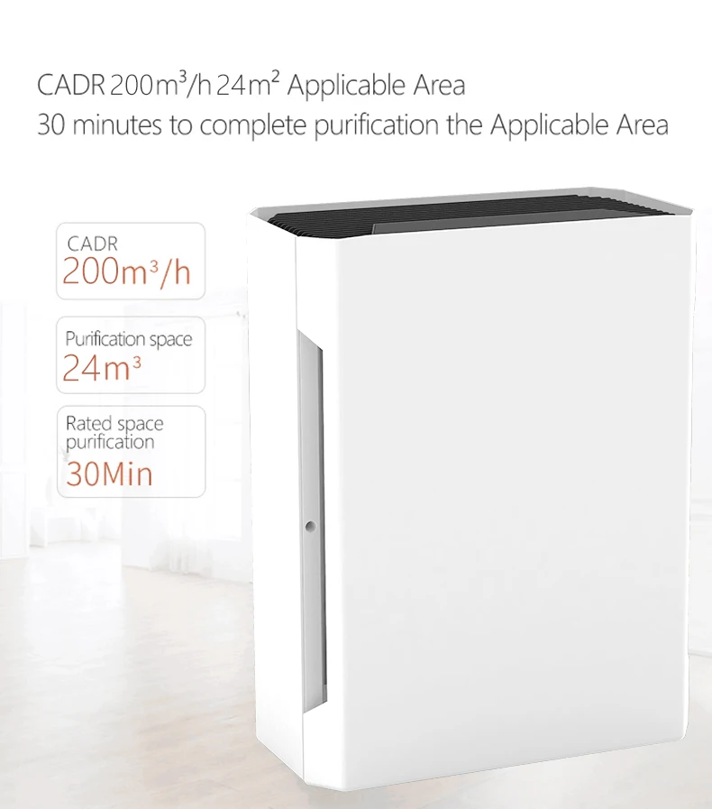 CE portable mini smart home use air cleaner HEPA filter air purifier