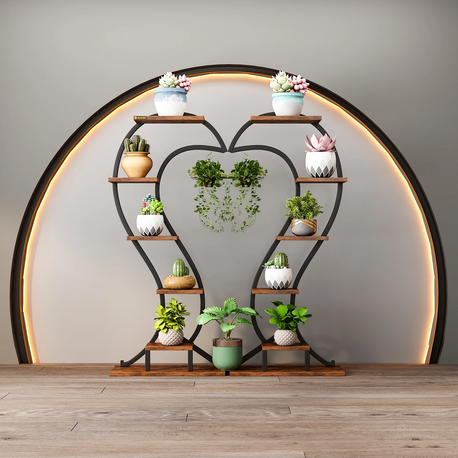 AI LI CHEN Decorative Rack Living Room Flower Stand Simple Modern Storage Rack
