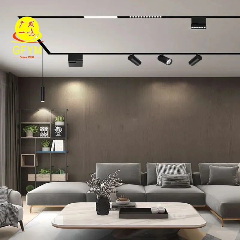 Good quality GUANGFA Magnetic Track Lighting  System short direct conductive module for Lighting Track Accessories