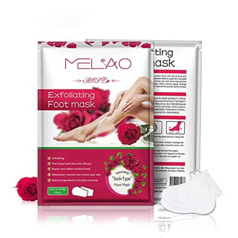 Wholesale Organic Olive Peeling Exfoliating Foot Mask Feet Mask Remove Dead Skin Cuticles Heel Foot Care Pedicure Socks