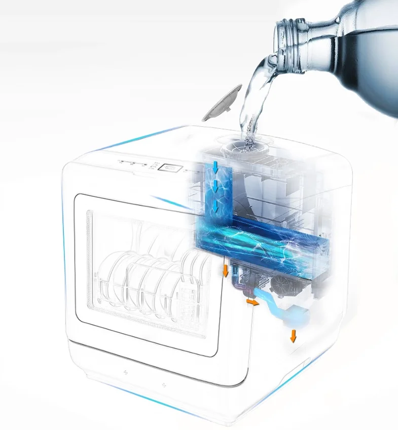 Портативная Ультразвуковая мини-посудомоечная машина, Бытовая Автоматическая умная портативная посудомоечная машина