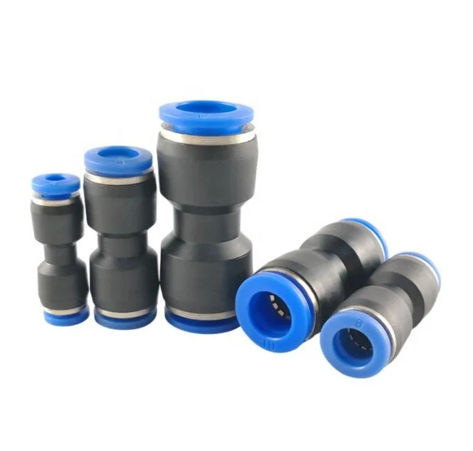 quick straight connector 4mm-16mm for air tube and cooling water pipe