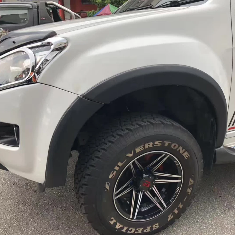 YCSUNZ ABS Матовый Черный OEM колесный свод с резиновым гладким брызговиком для D-max 2012-2016 аксессуары пикапа