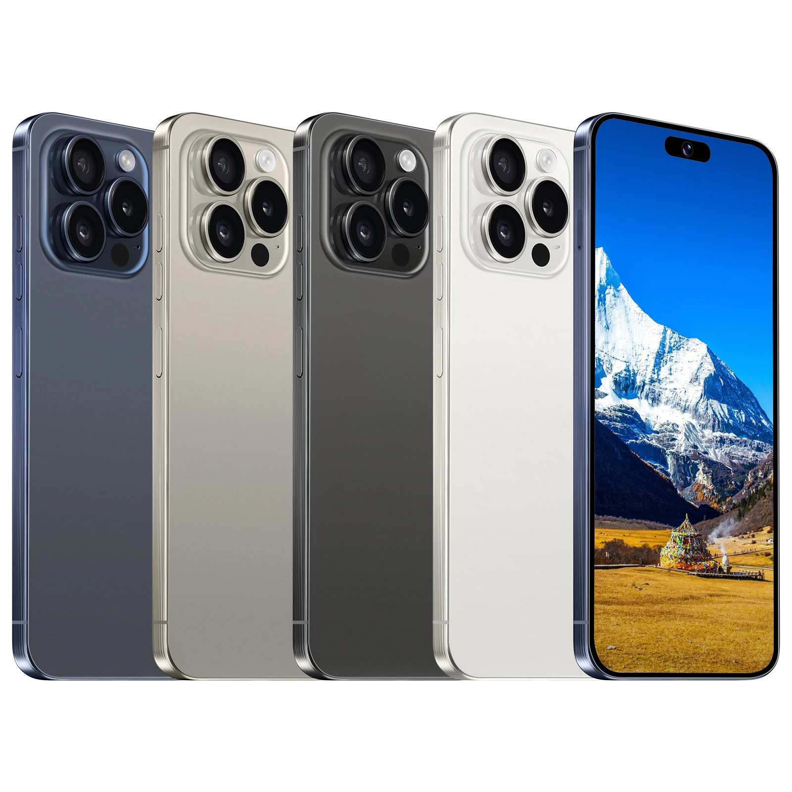 Newest Version 15 Pro Max 7.3 Inch Clone 15 Pro Max 4G 5G Smartphone 16GB+1TB Unlocked Dual Sim Card 64MP HD 2G Cheap 15 Pro Max