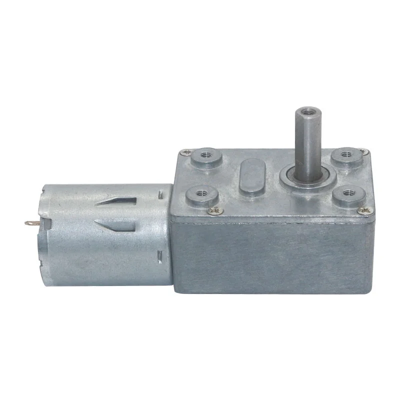 10RPM 40RPM Jgy370 High Torque Reducer Small Hollow Shaft Self-lock Engine 24V 12V Dc Micro Electric Drive Worm Gear Motor