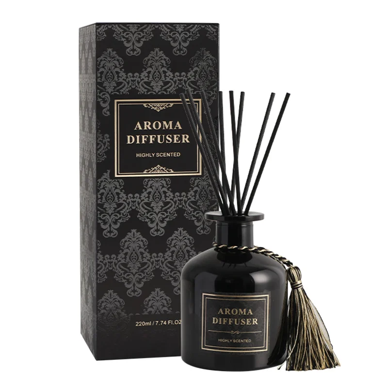 Natural Liquid Plant Essential Oil Aroma Home Room Scent Fragrance Luxury Reed Diffuser With Stick