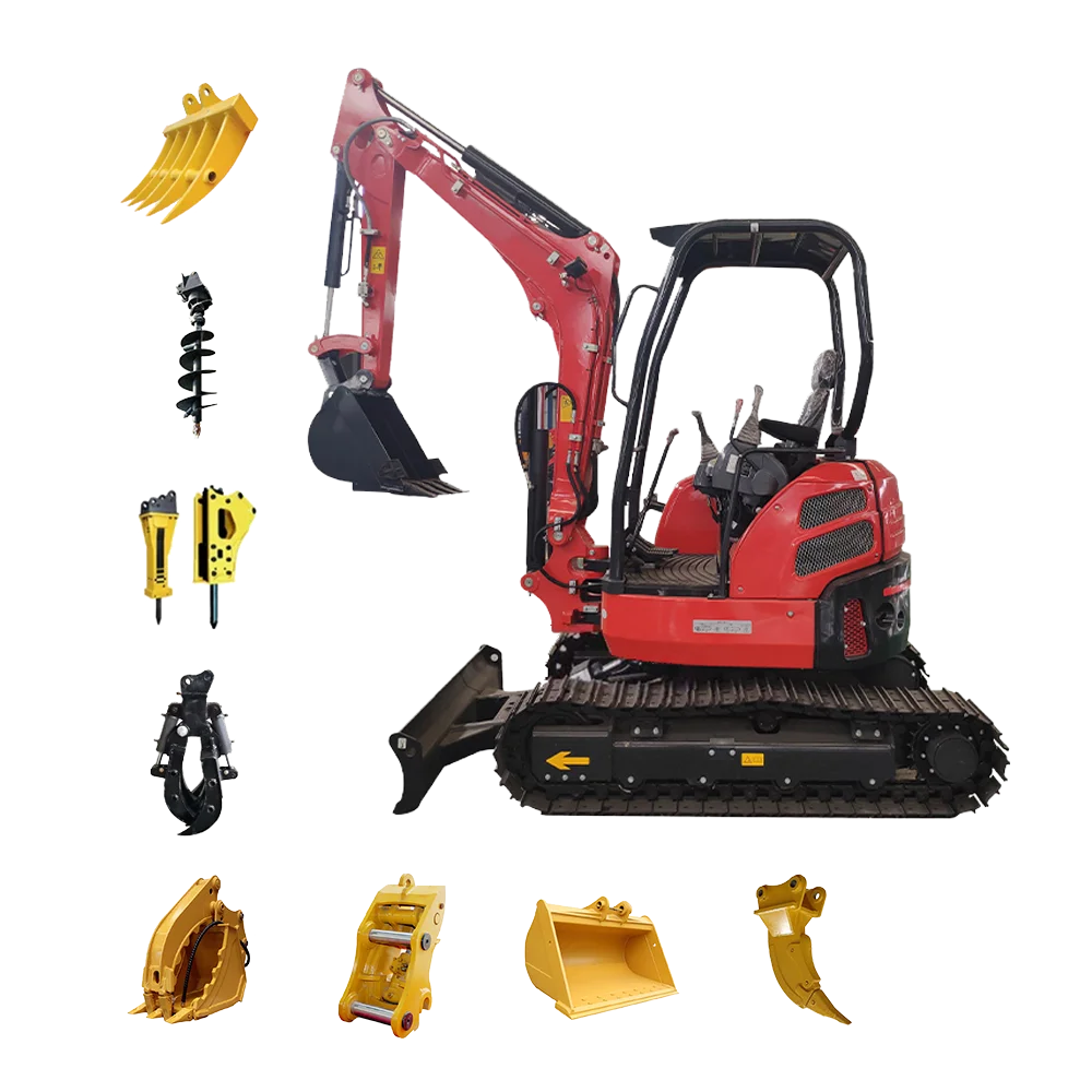 FREE SHIPPING! mini excavators hyundai used kubota/yanmar engine small digger CE/EPA/EURO 5 compact mini excavators 1 ton prices
