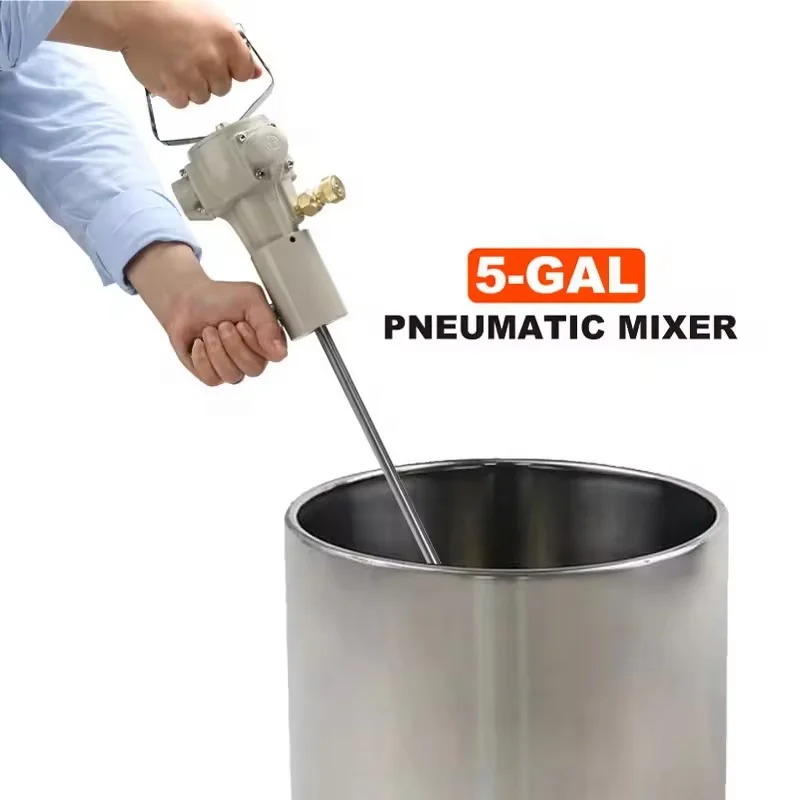 Suitable for food, pharmaceutical, chemical and other industries 5 gallon 20L lift pneumatic mixer