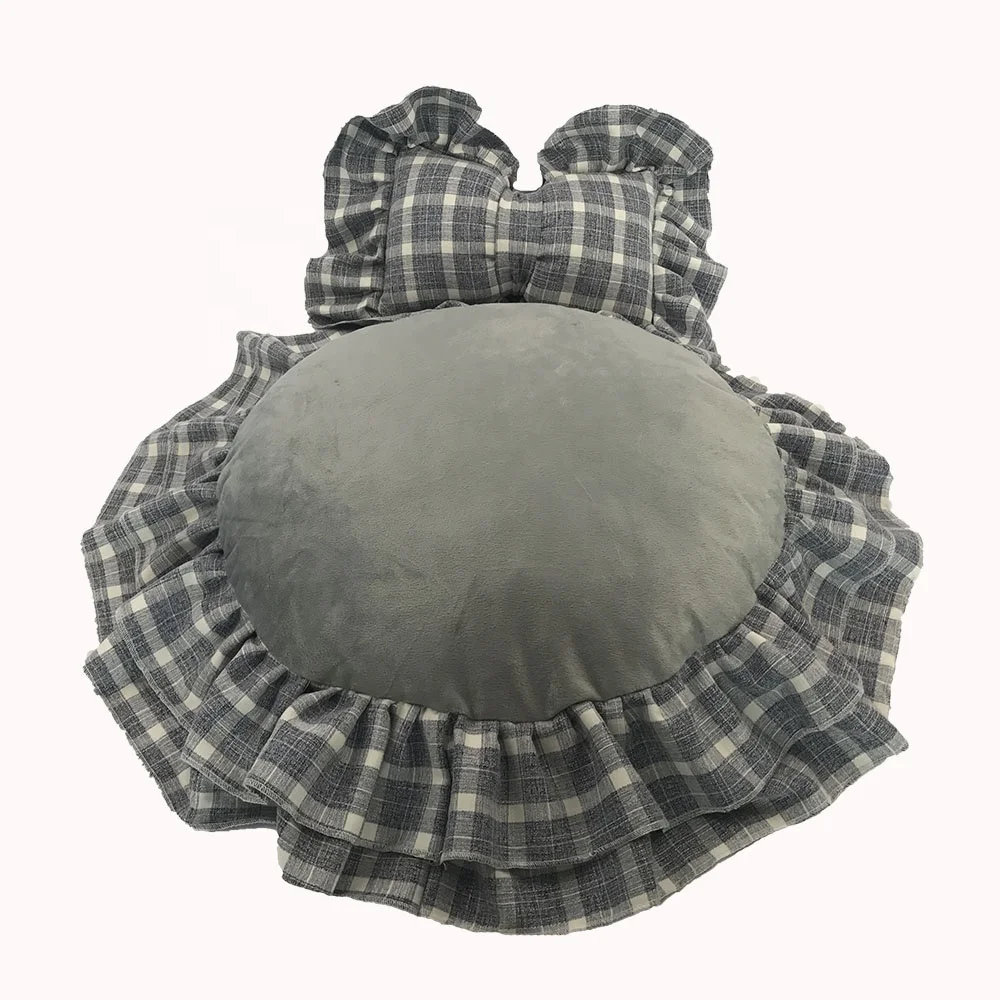 
Luxury Donut Pet Bed Cushion Lace Dog Bed Large Dog Pet Bed Pillow Cushion 