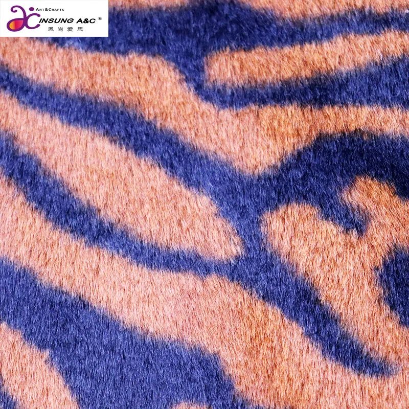 Hot Sale Soft  Make-to-order Printed Artificial Rabbit Fur Fabric for Soft Cover