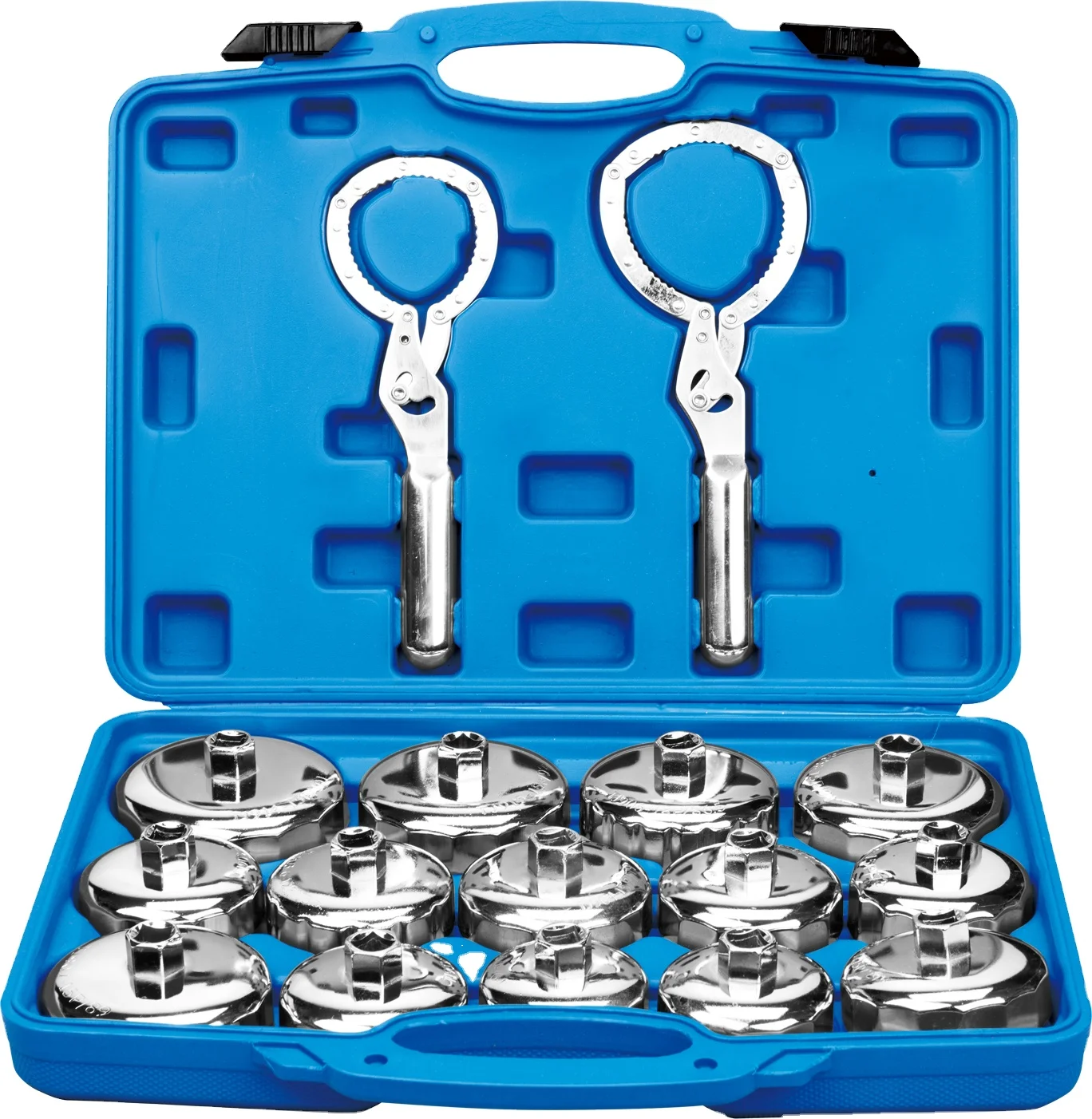 16 Pcs Metal  Adjustable Oil Filter Handcuff Wrench with Oil Filter Removal Tool Sets For Auto Repair