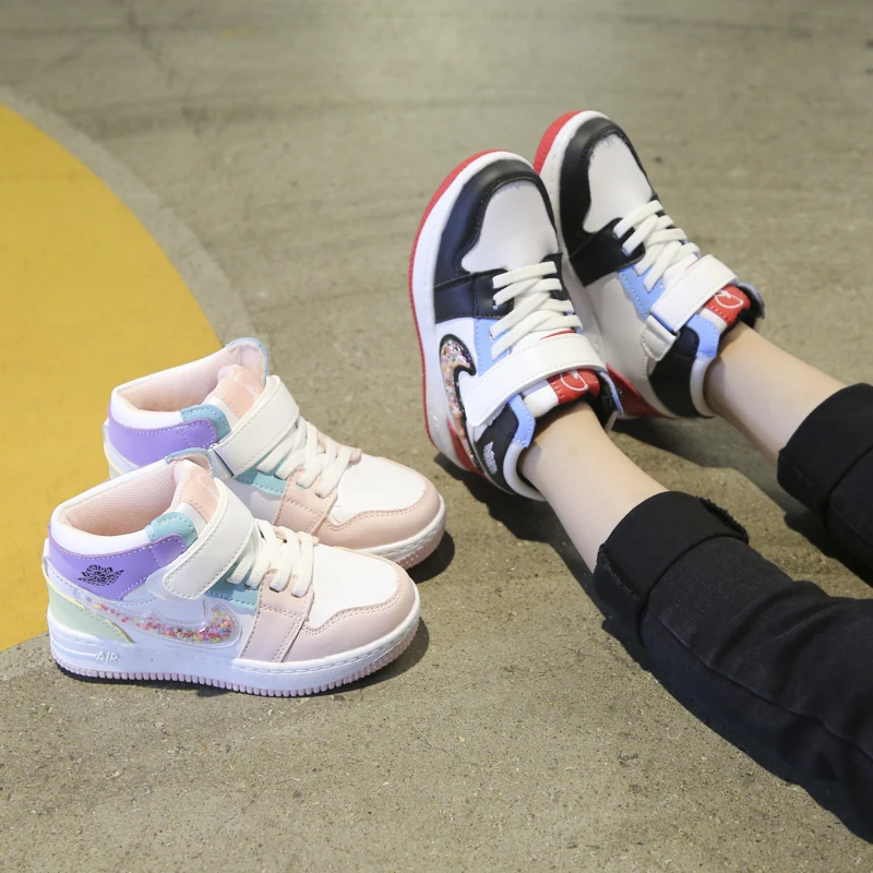 Australian hot sale  autumn custom basketball  high top shoes kids boys athletic sneakers