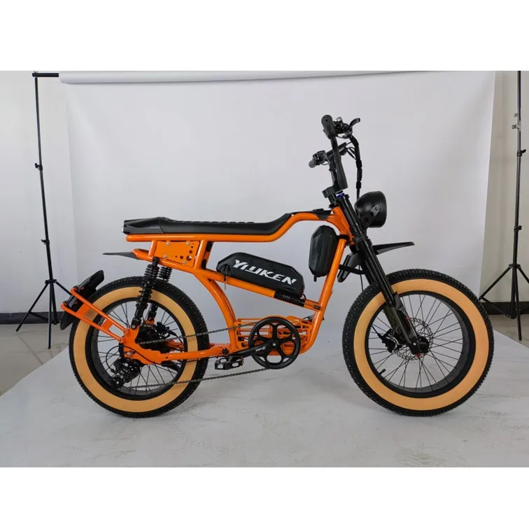 Hot Sale Fat Tire Retro Style Cafe Racer Electric Bike Vintage E-bike 48V 750w Electric Bicycle