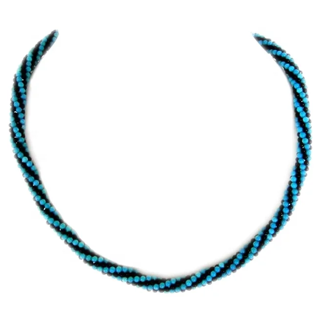 Jewelry peace sign turquoise beads necklace