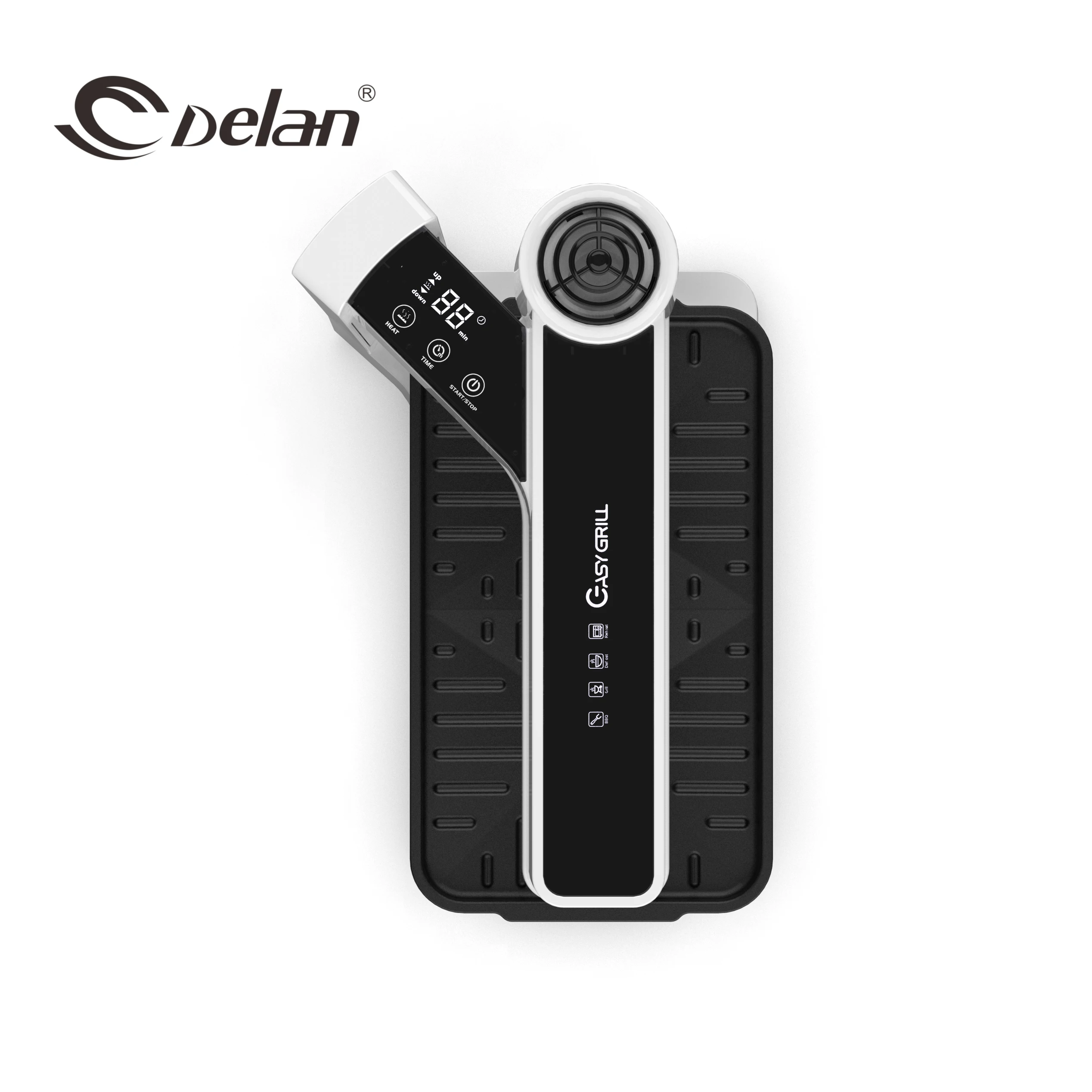 ODM OEM Double Layer Design Smart Portable indoor electric smokeless bbq grill