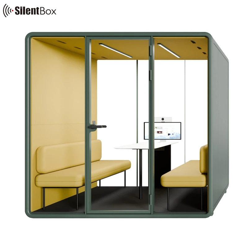 Prefabricated soundproof work cabin acoustic soundproof room removable sound meeting room