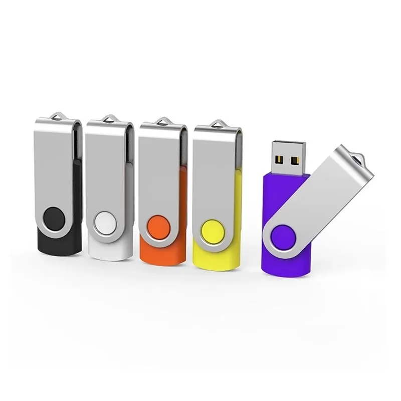 Custom Wholesale Swivel Flashdrive 16GB 64GB 128GB 256GB Pen Drive U-disk 2.0 3.0  Pendrive Memory Stick Usb Flash Drives
