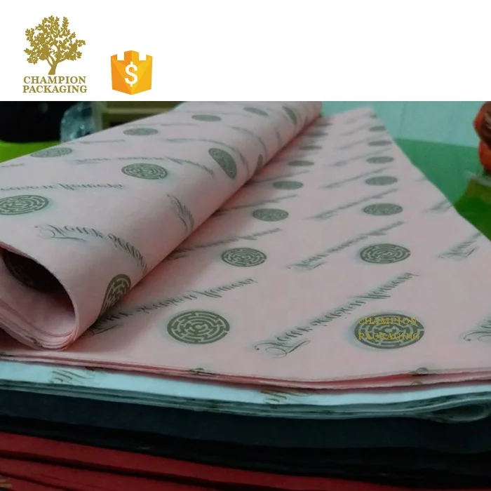 Пользовательский логотип печатная бумага для упаковки салфеток 17 г/м2 по заводской цене