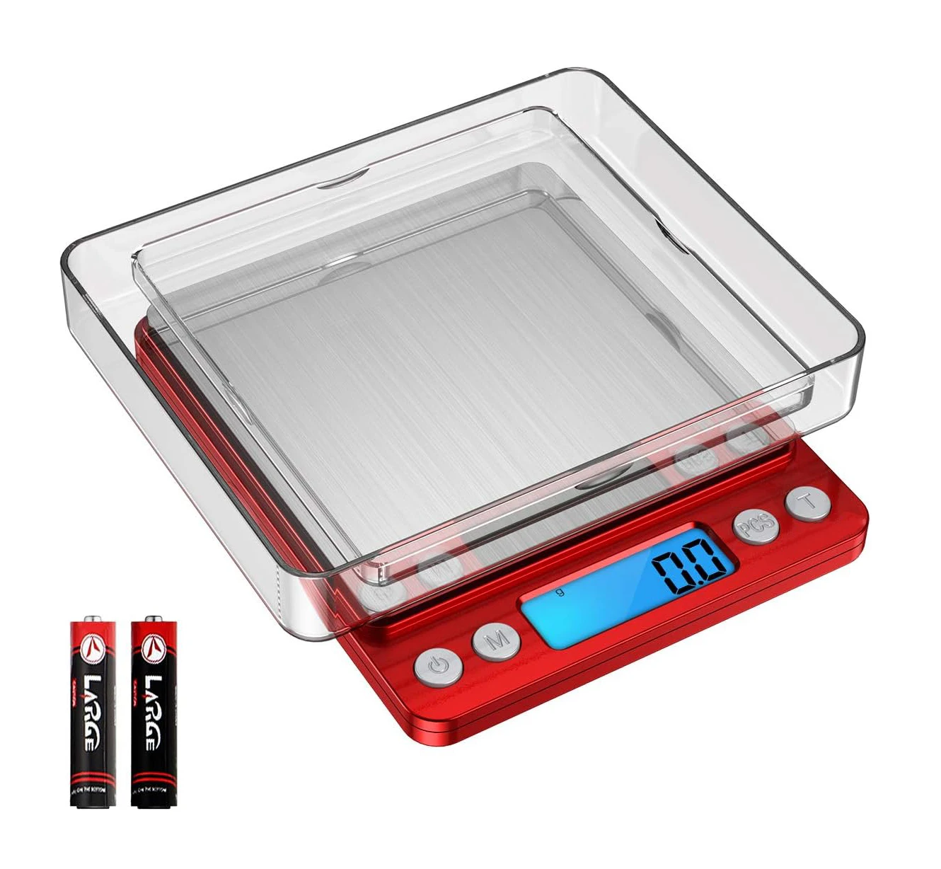 500g/0.01g;1kg/2kg/3kgx0.1g Electronic Kitchen Food Scales Mini Digital Pocket Jewelry Scale Weighing Platform Counting Tools