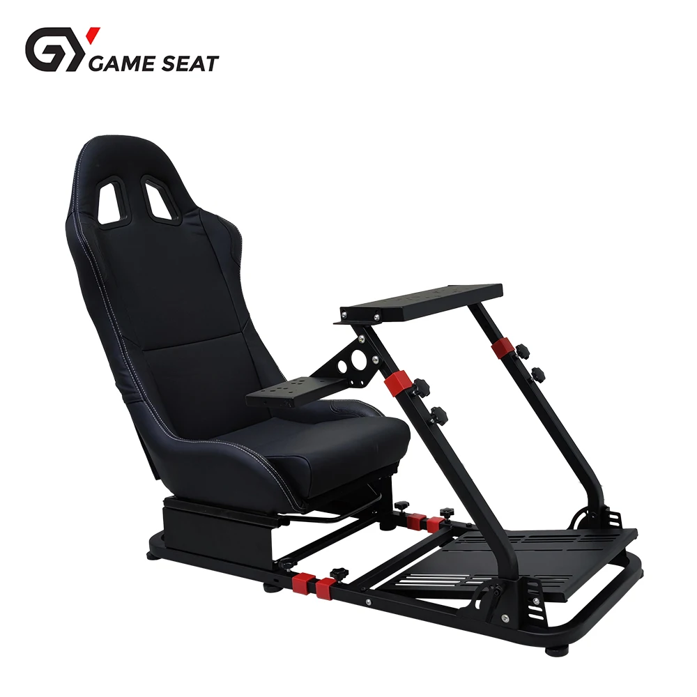 GY048 Sim Racing Gaming Simulator Cockpit G29 Foldable Racing Simulator Seat for Thrustmaster T300 T150 458 PS5 PS4 PC