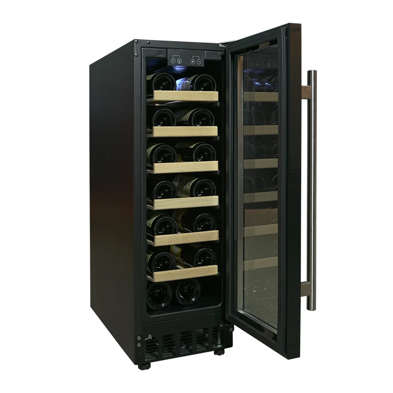 14or19 Bottle Glass Door Small Mini Electric Wine Cooler Fridge For Sale